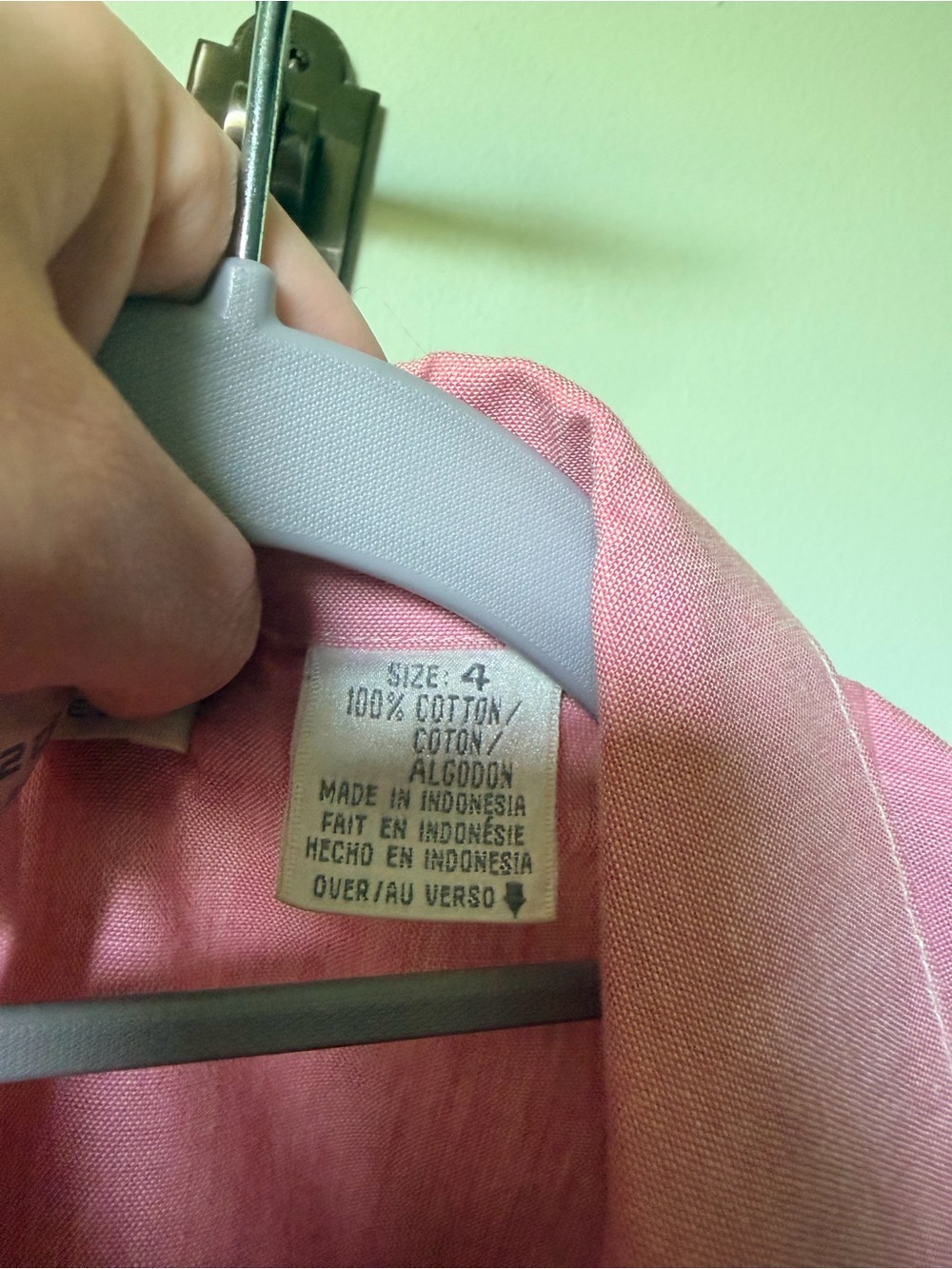 Vintage Liz Claiborne Pink Button-Front Midi Dress - Picture 3 of 6